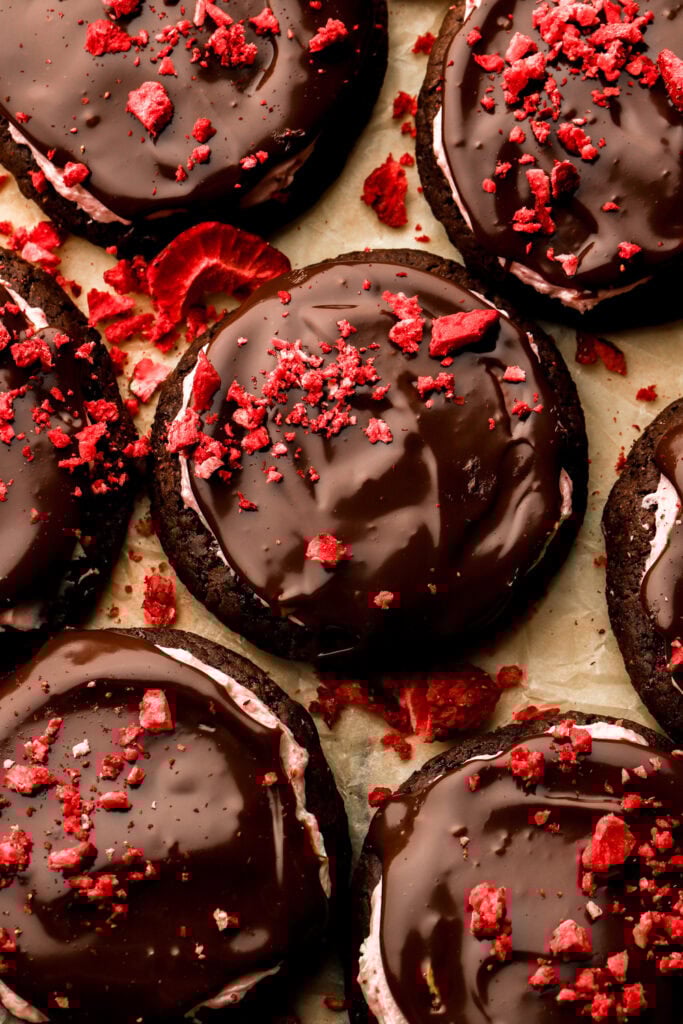 chocolate covered strawberry cookies