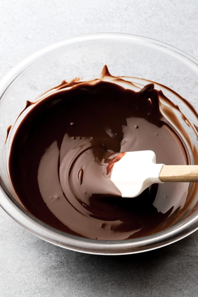 chocolate and butter melted together