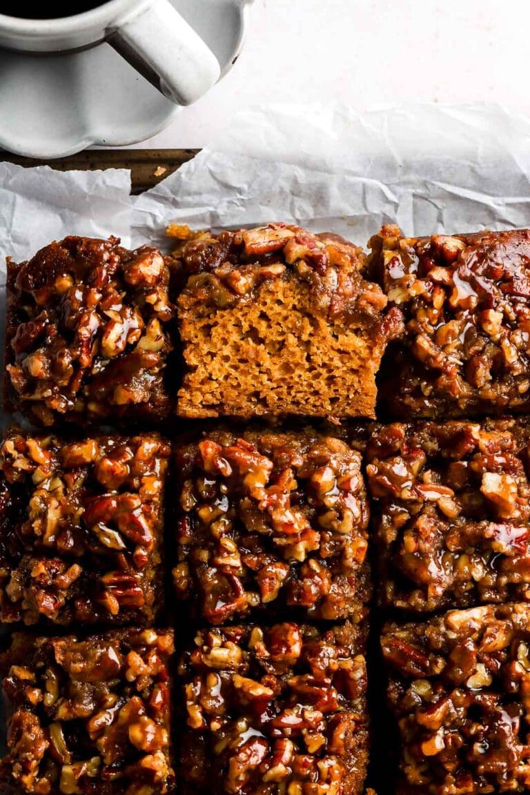 pumpkin pecan upside down cake