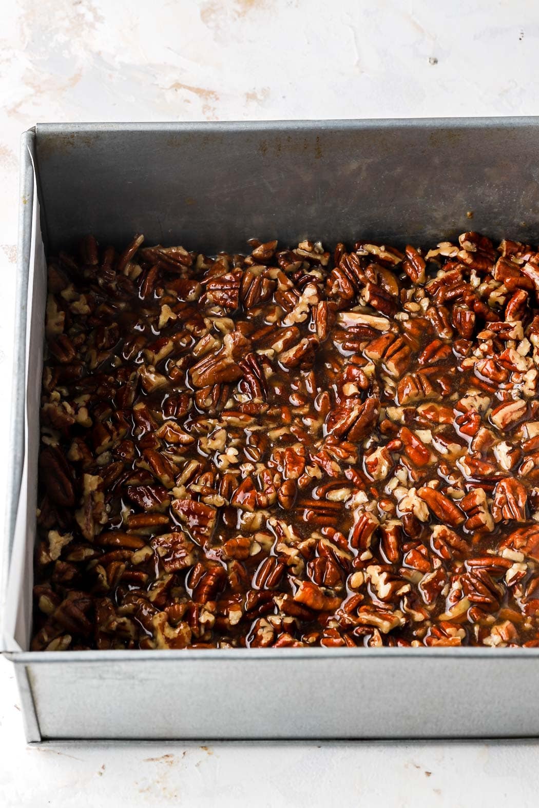spread into prepared pan