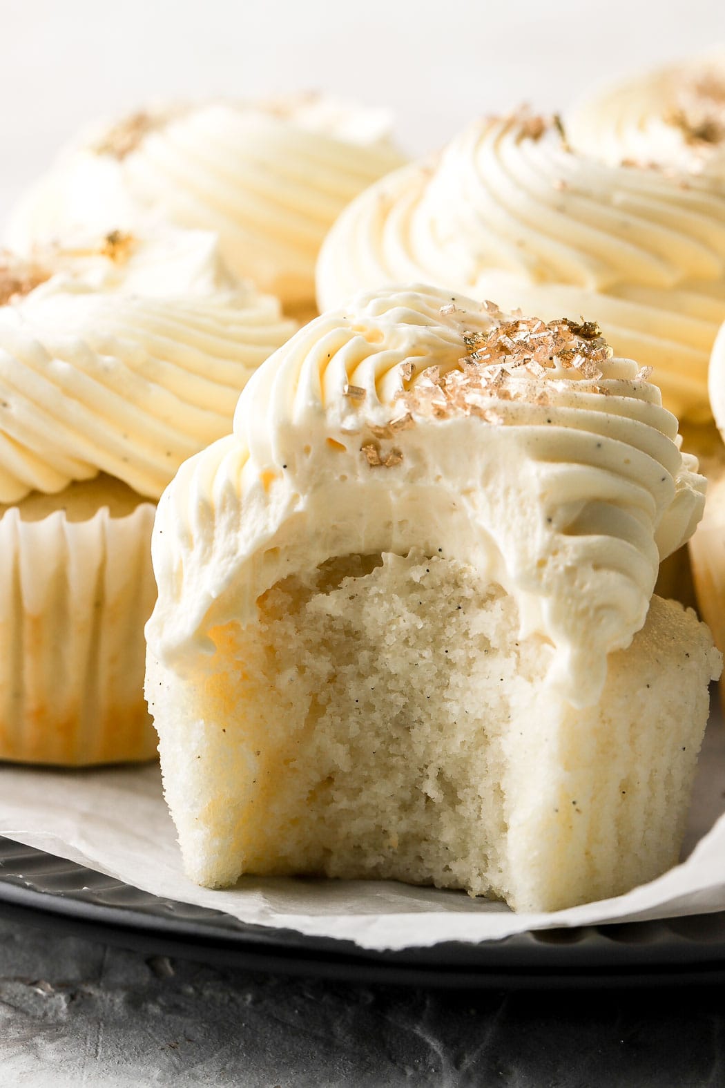 inside crumb of cupcake