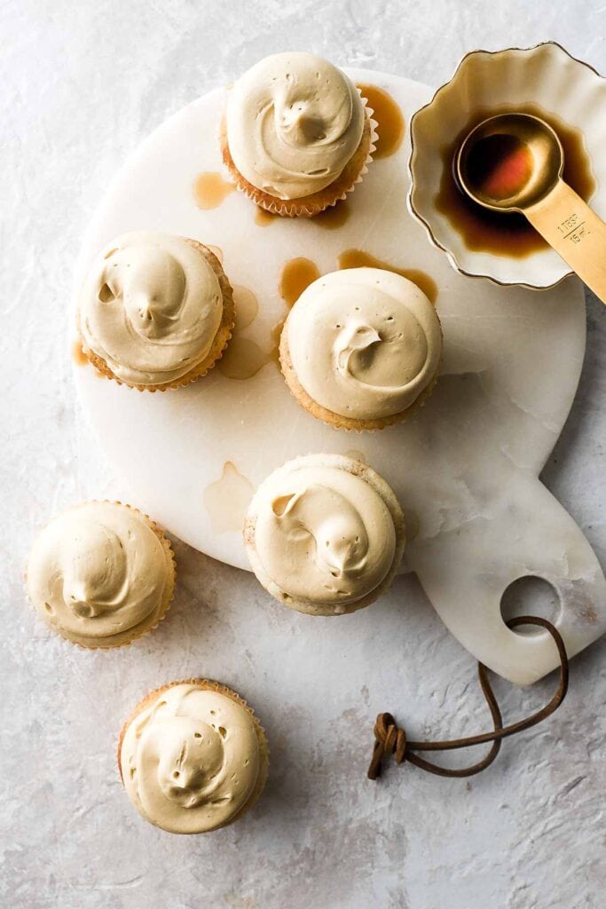frosted with coffee fench buttercream