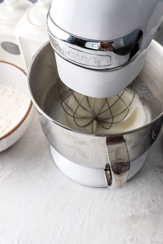 beat egg whites and sugar