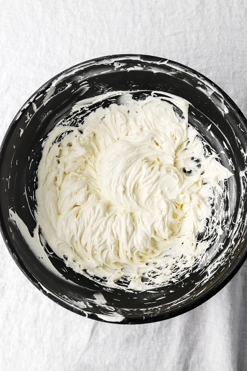 whipped white chocolate ganache