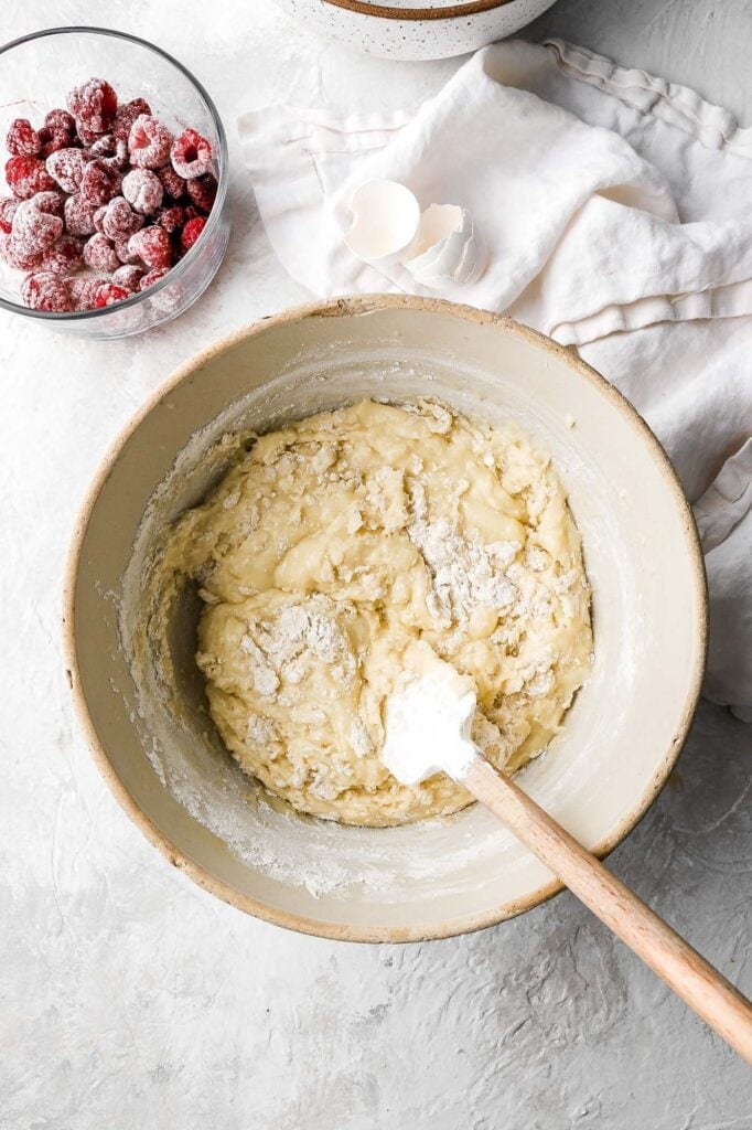 fold in the flour