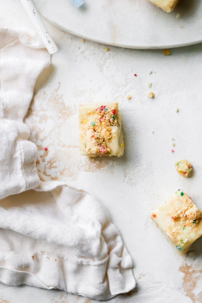 birthday cake fudge