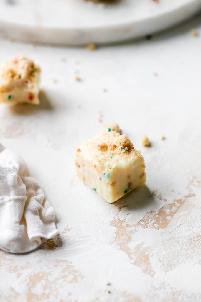 birthday cake fudge