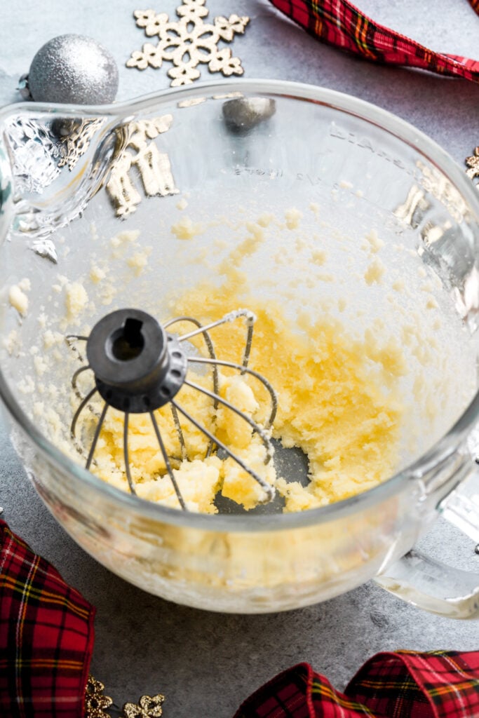 butter and sugar beat together