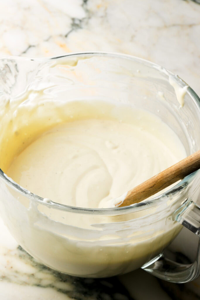 finished cheesecake batter