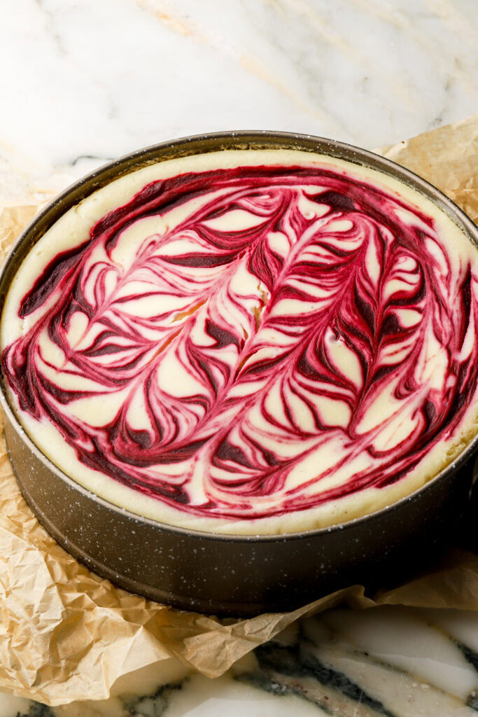 cheesecake finished baking